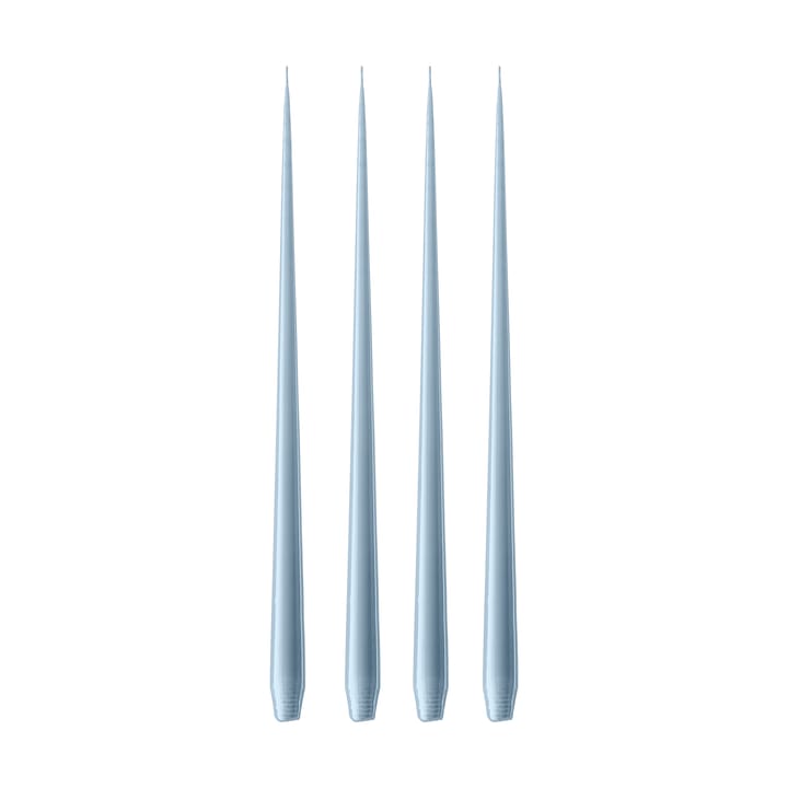 ester & erik kaars 42 cm 4-pack gelakt - Dusty blue 83 - ester & erik