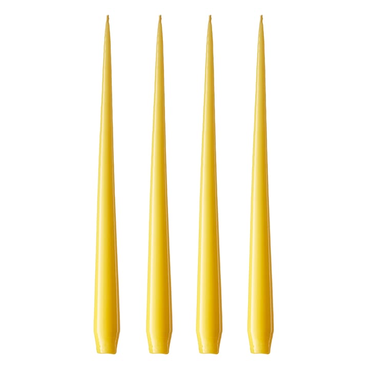 ester & erik kaars 42 cm 4-pack gelakt - Lemon drop 15-0 - Ester & erik