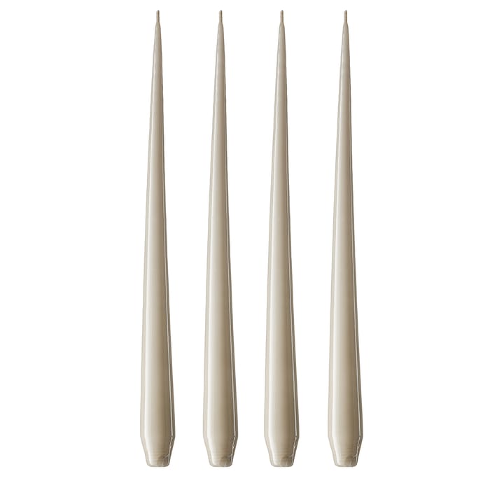 ester & erik kaars 42 cm 4-pack linen grey - Gelakt - Ester & erik