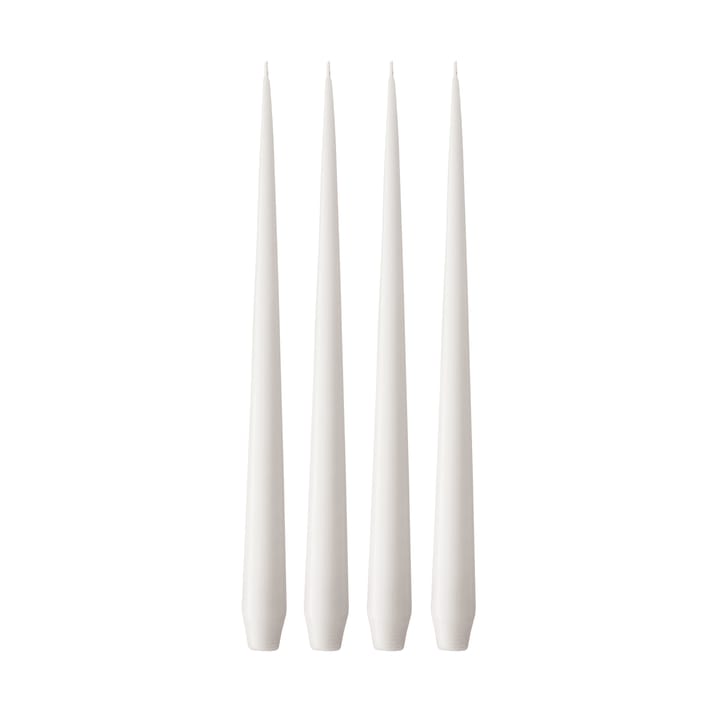 ester & erik kaars 42 cm 4-pack mat - White ash 21 - Ester & erik