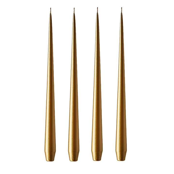 ester & erik kaars 42 cm 4-pack metallic - Gold - ester & erik