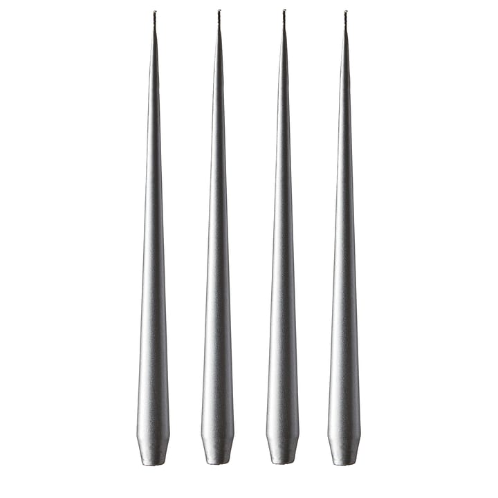 ester & erik kaars 42 cm 4-pack metallic, Silver ester & erik