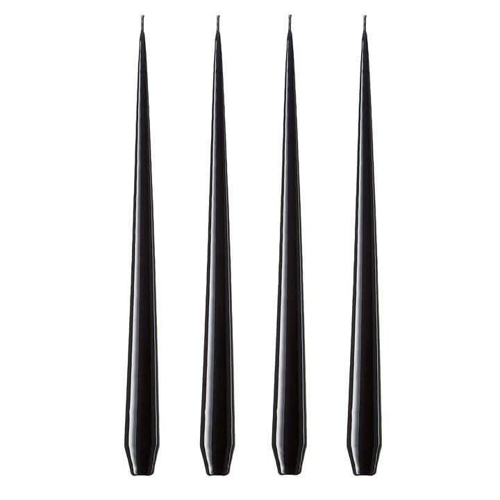 ester & erik kaars 42 cm 4-pack raw black - Gelakt - Ester & erik