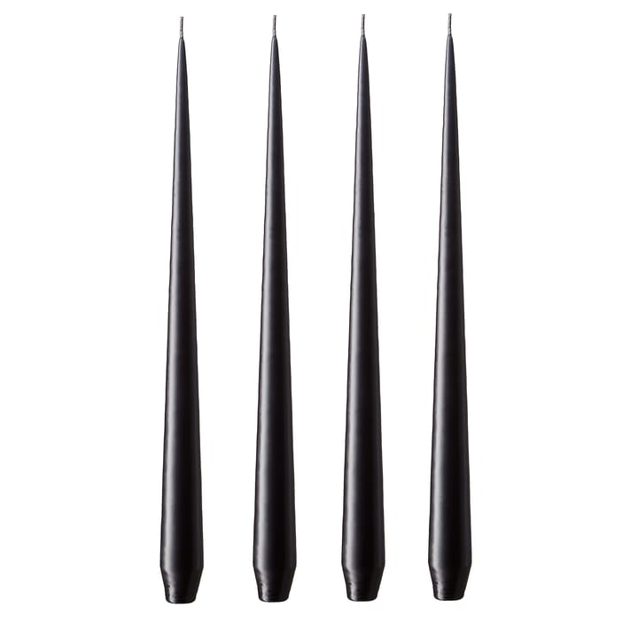 ester & erik kaars 42 cm 4-pack raw black - Mat - Ester & erik
