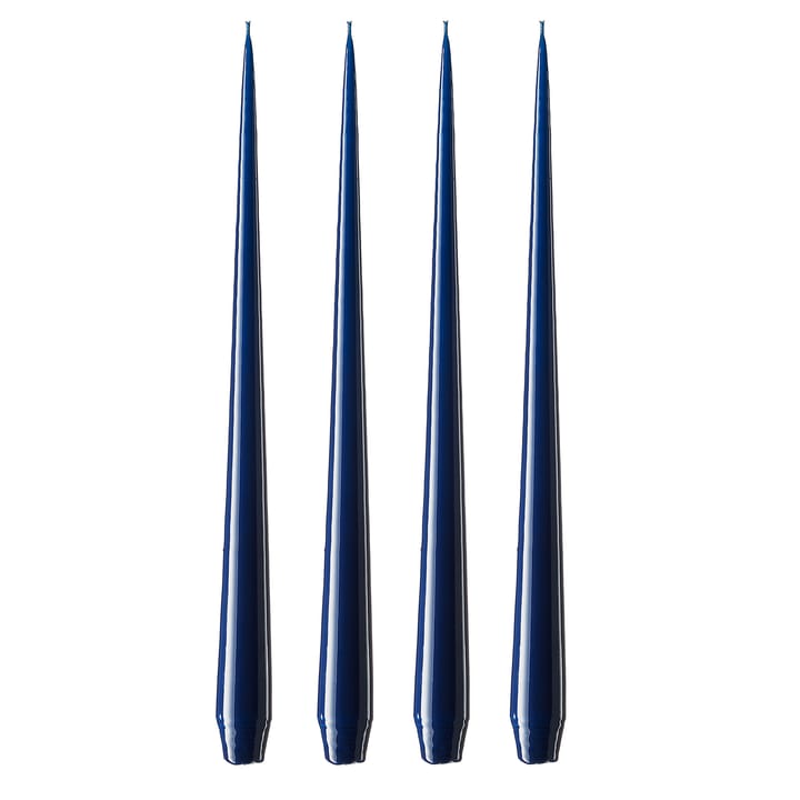 ester & erik kaars 42 cm 4-pack royal navy - Gelakt - Ester & erik