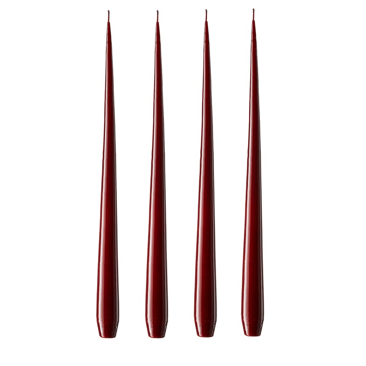 ester & erik kaars 42 cm 4-pack wijnrood - Gelakt - Ester & erik