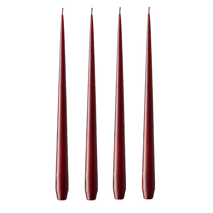 ester & erik kaars 42 cm 4-pack wijnrood - Mat - Ester & erik