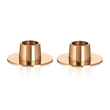 ester & erik kaarsenhouder glanzend 2-pack - Roségoud - ester & erik