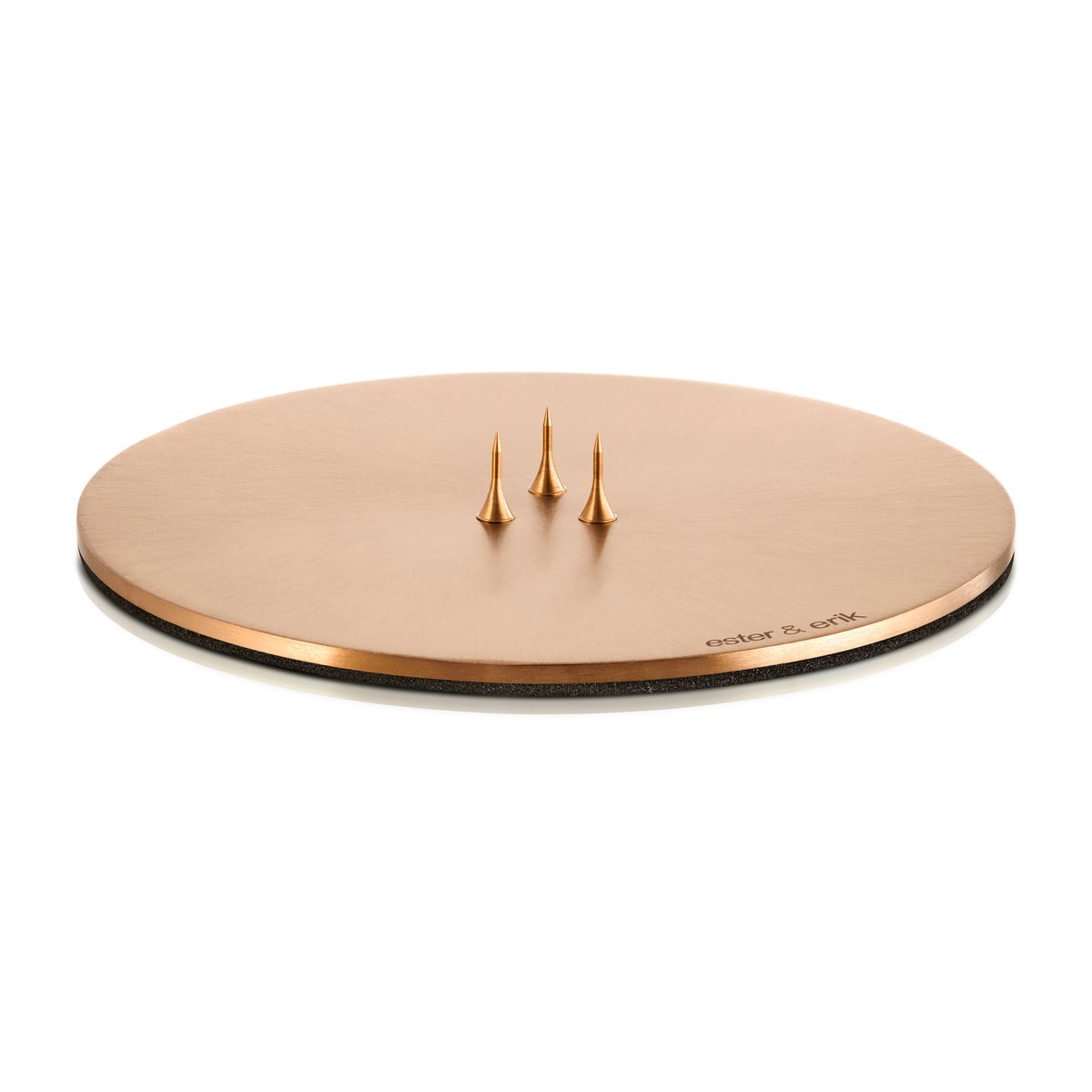 ester & erik kaarsenschaal o12 cm mat Roségoud | Scandinavisch Interieur | Kaarsenhouders & kaarsenborden | Goudkleurig