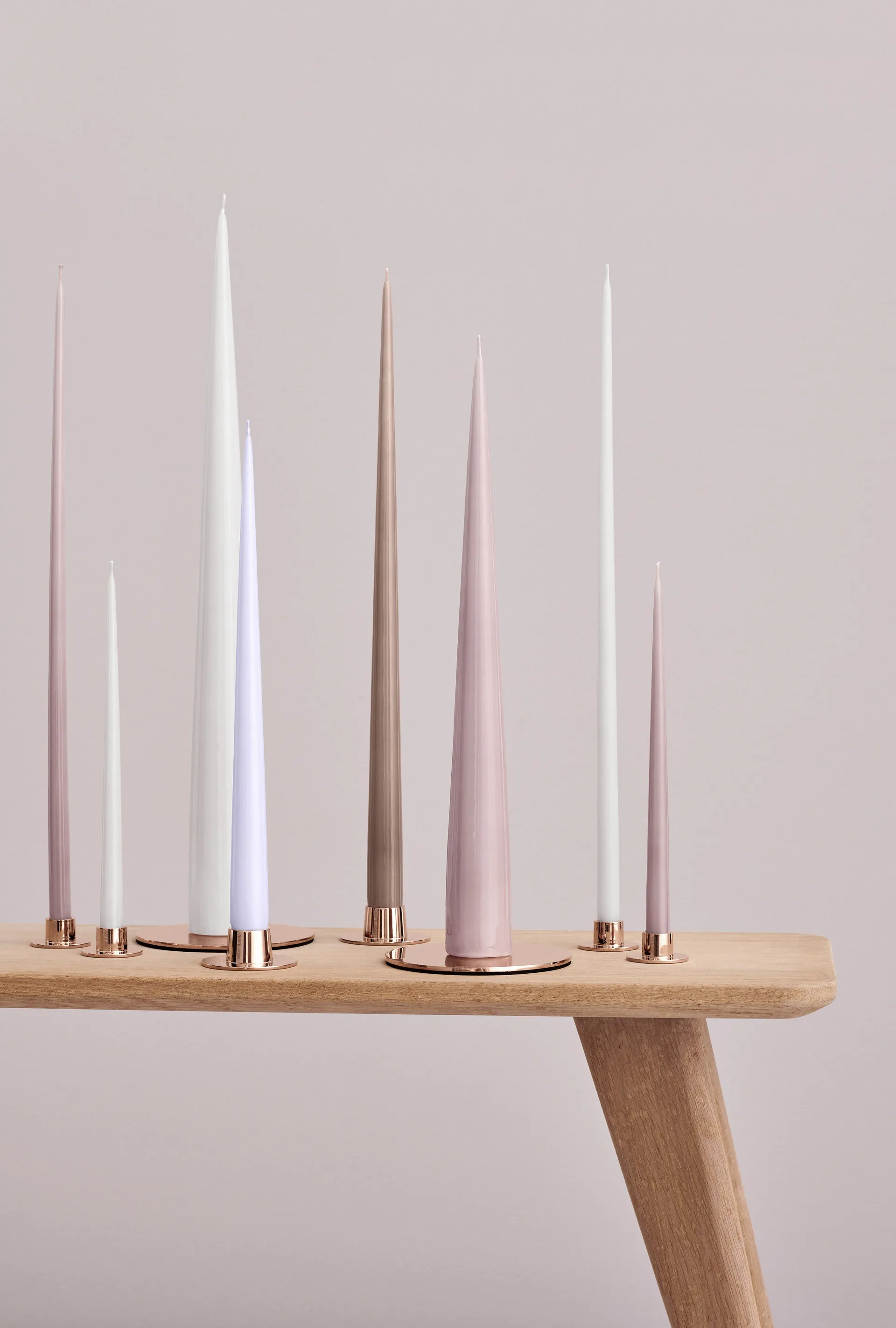 ester & erik kaarsenschaal Ø12 cm mat, Roségoud ester & erik