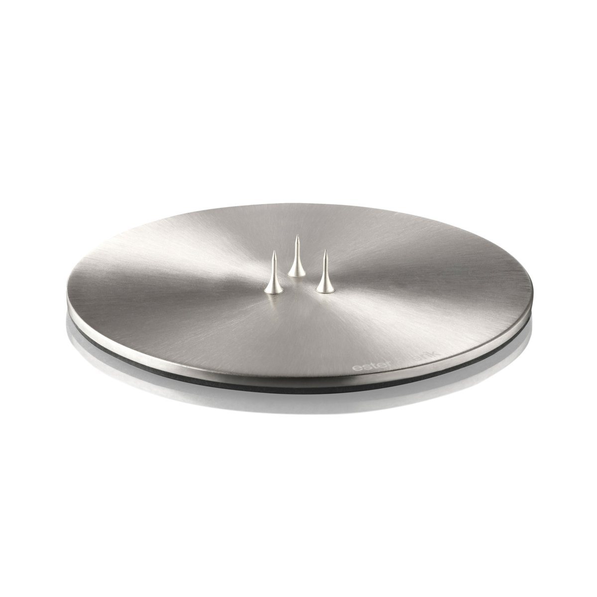 ester & erik kaarsenschaal o12 cm mat Silver | Scandinavisch Interieur | Kaarsenhouders & kaarsenborden | Zilverkleurig