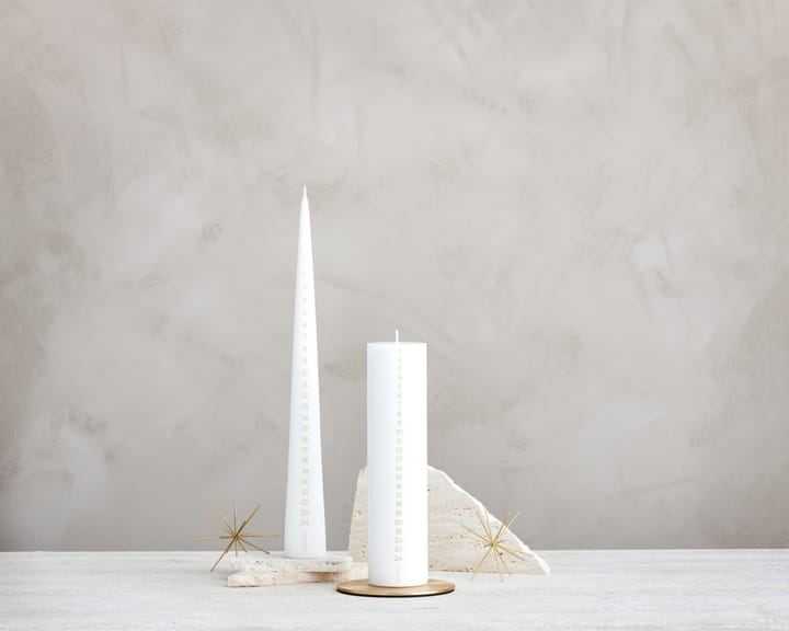ester & erik kalenderkaars 25 cm, 31 pure white ester & erik