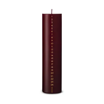 ester & erik kalenderkaars 25 cm - 44/2 deep wine - ester & erik