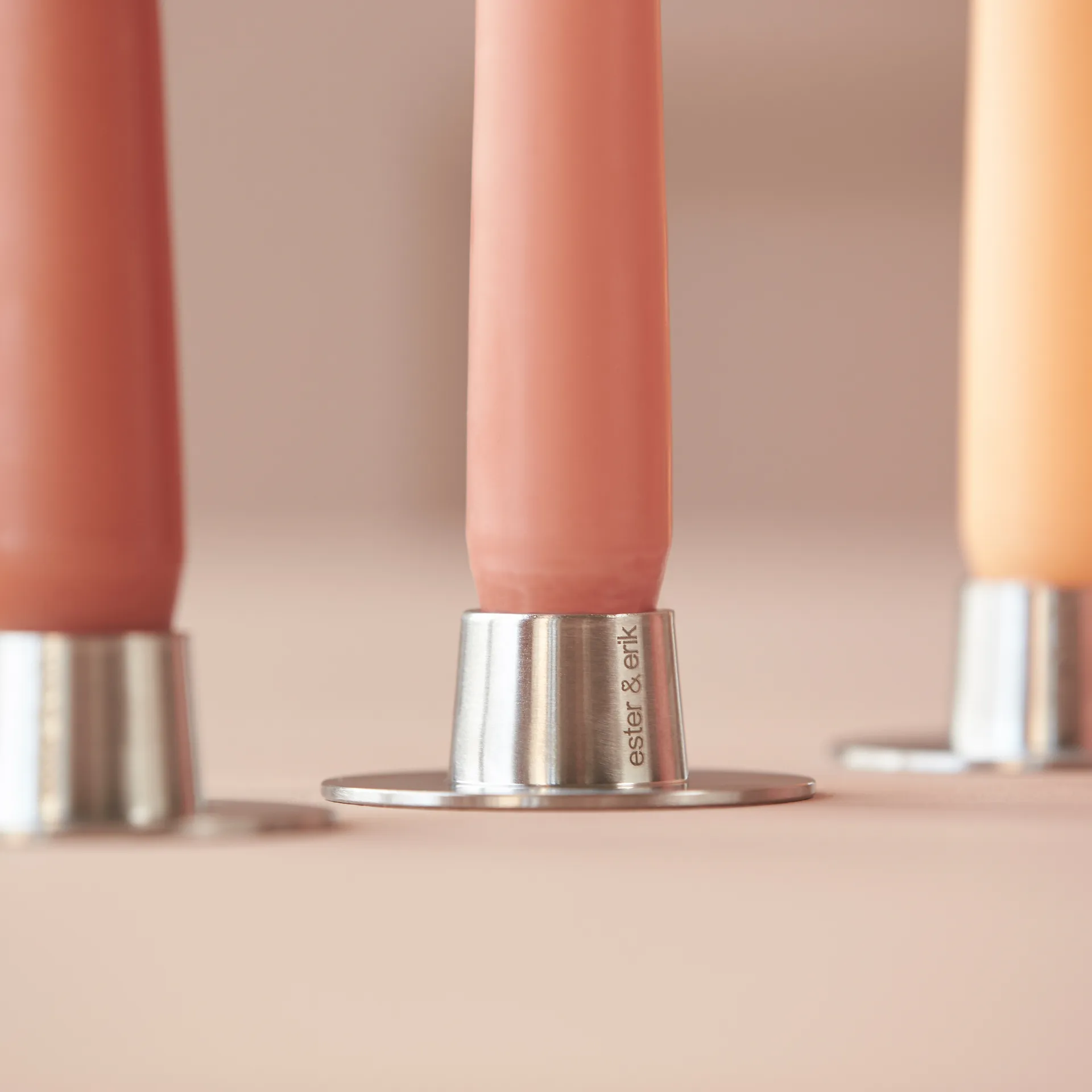 ester & erik kandelaar mat 2-pack, Mat zilverkleurig ester & erik