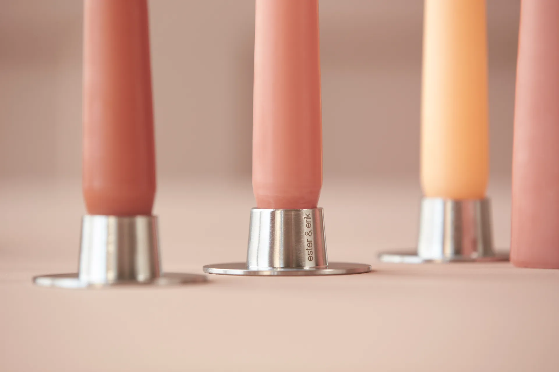 ester & erik kandelaar mat 2-pack, Mat zilverkleurig ester & erik