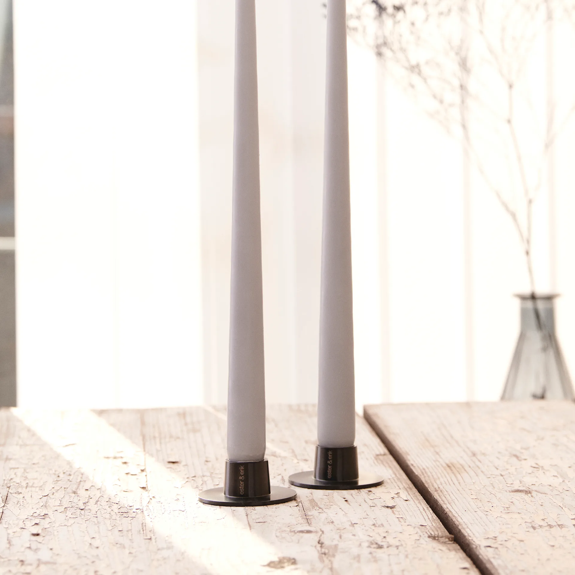 ester & erik kandelaar mat 2-pack, Zwart ester & erik