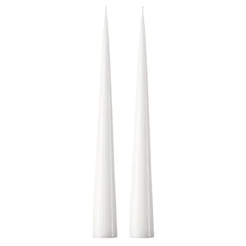 ester & erik kegelkaars 37 cm 2-pack gelakt - Pure white 31-0 - ester & erik