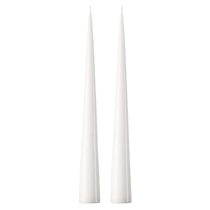 ester & erik kegelkaars 37 cm 2-pack gelakt - Pure white 31-0 - Ester & erik