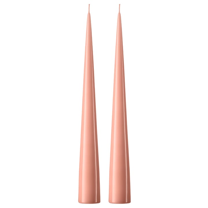 ester & erik kegelkaars 37 cm 2-pack gelakt - Rosy caramel 20-0 - Ester & erik