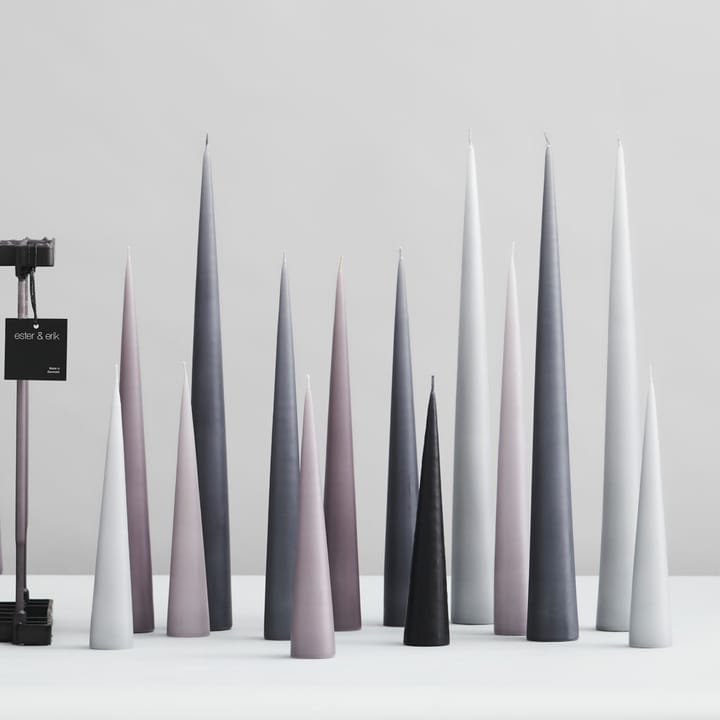 ester & erik kegelkaars 37 cm 2-pack mat, Raw black 75 ester & erik