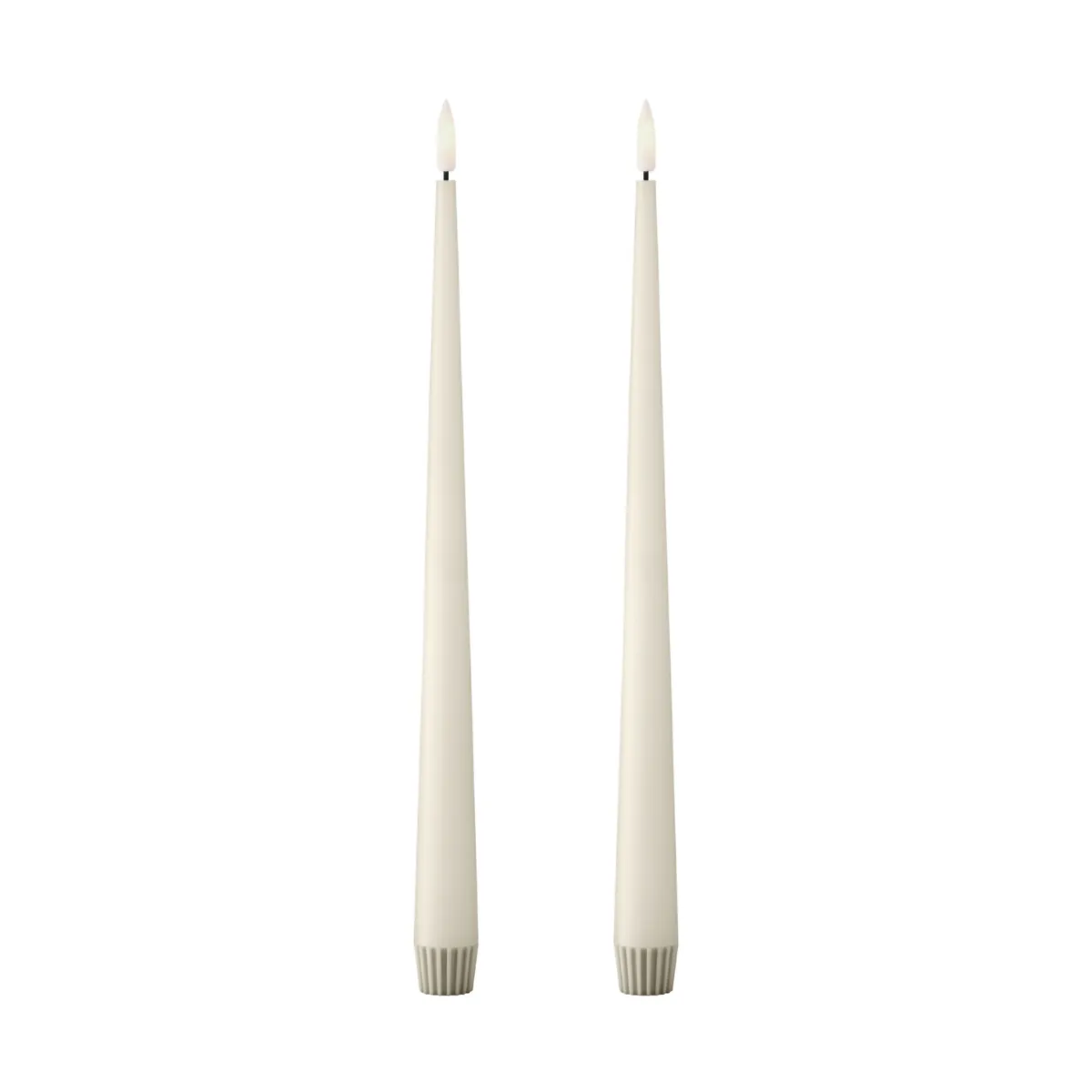 ester & erik taper kaars LED 2-pack, 06 Ivory, 30 cm ester & erik