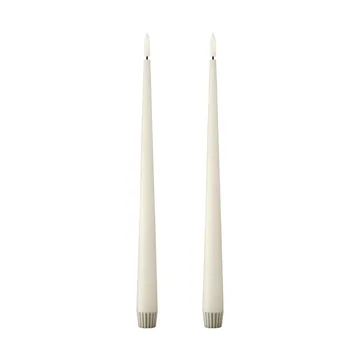 ester & erik taper kaars LED 2-pack - 06 Ivory, 30 cm - ester & erik