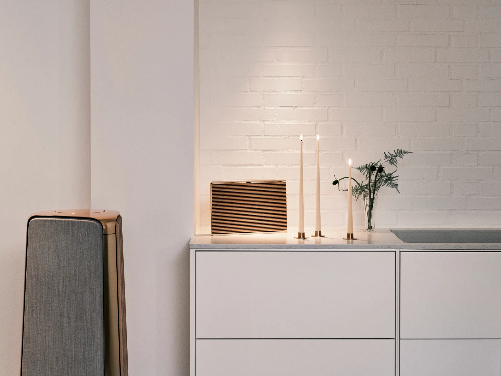 ester & erik taper kaars LED 2-pack, 11 Ice Latte , 30 cm ester & erik