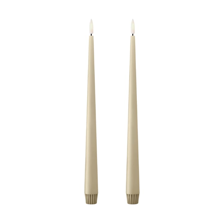 ester & erik taper kaars LED 30 cm 2-pack - 14 Pale ginger - Ester & erik
