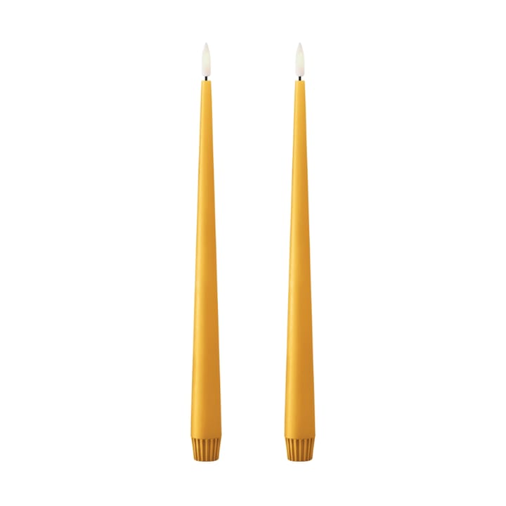 ester & erik taper kaars LED 30 cm 2-pack - 85 Mango - Ester & erik