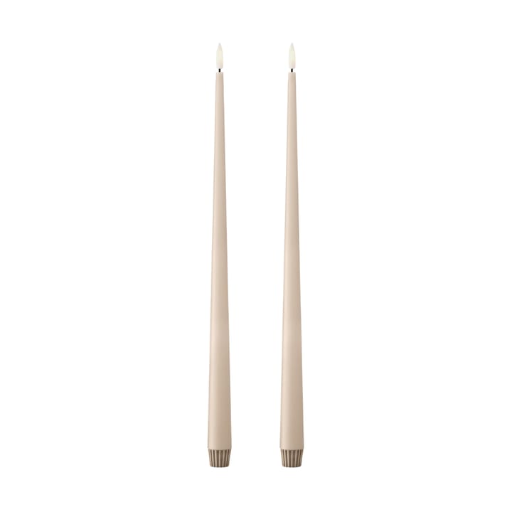 ester & erik taper kaars LED 40 cm 2-pack - 11 Ice Latte - Ester & erik