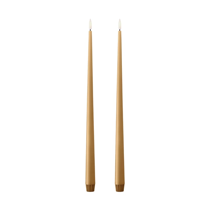 ester & erik taper kaars LED 40 cm 2-pack - 27 Almond butter - Ester & erik