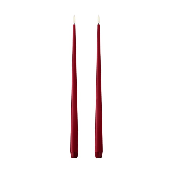 ester & erik taper kaars LED 40 cm 2-pack - 36 Winter Berry - Ester & erik