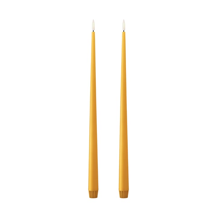 ester & erik taper kaars LED 40 cm 2-pack - 85 Mango - Ester & erik