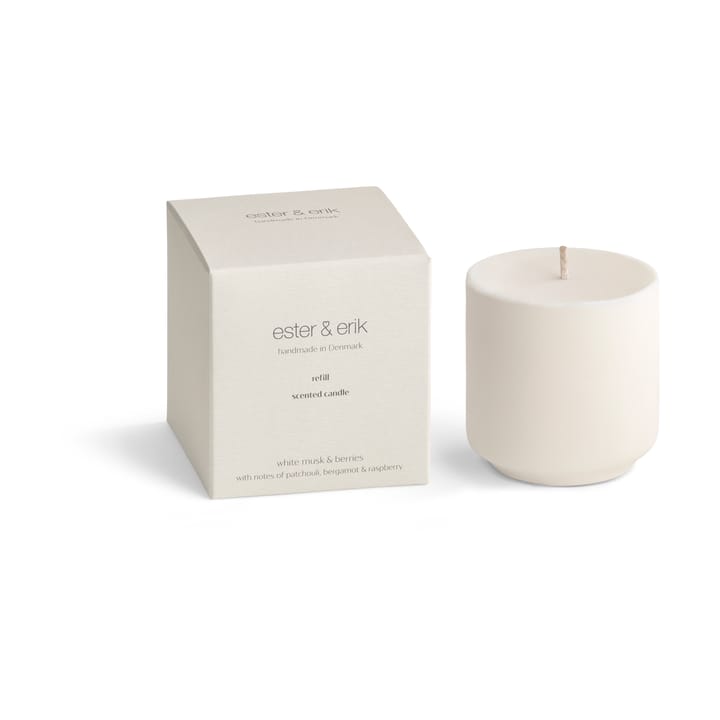 Refill ester & erik geurkaarsen, White musk & berries ester & erik