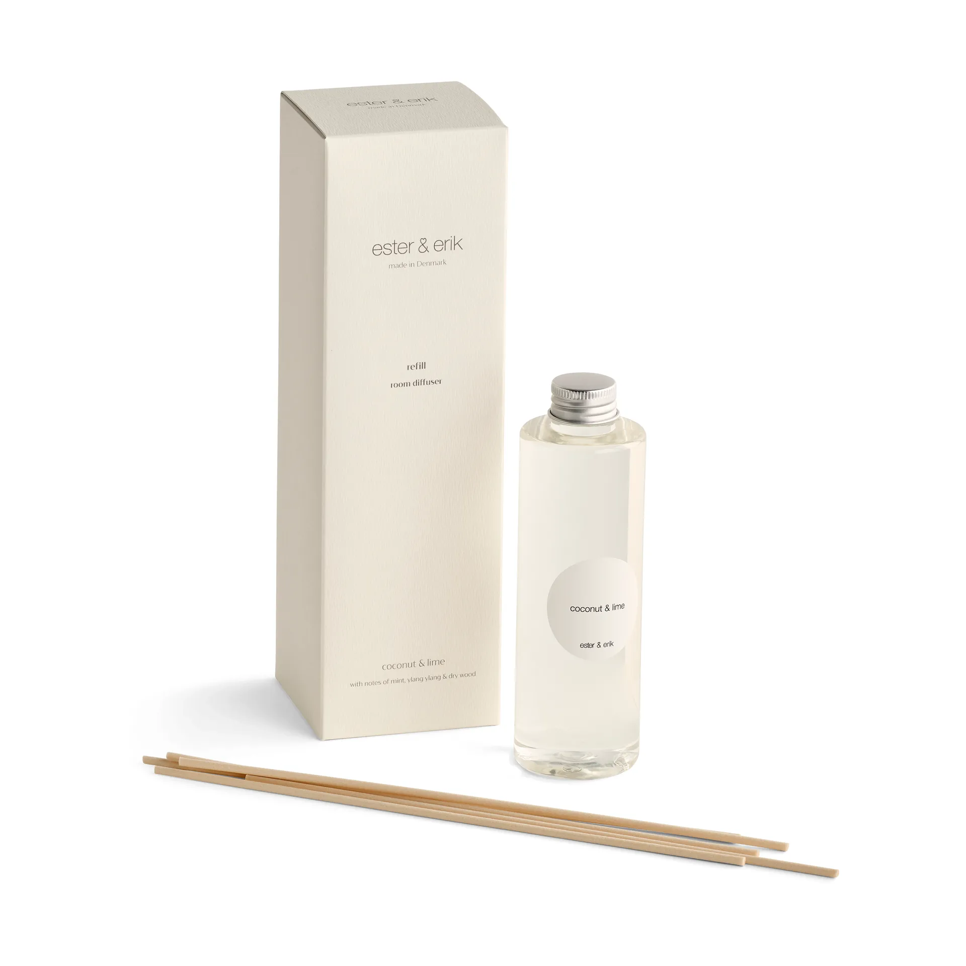 Refill ester & erik geurstokjes, Coconut & lime ester & erik