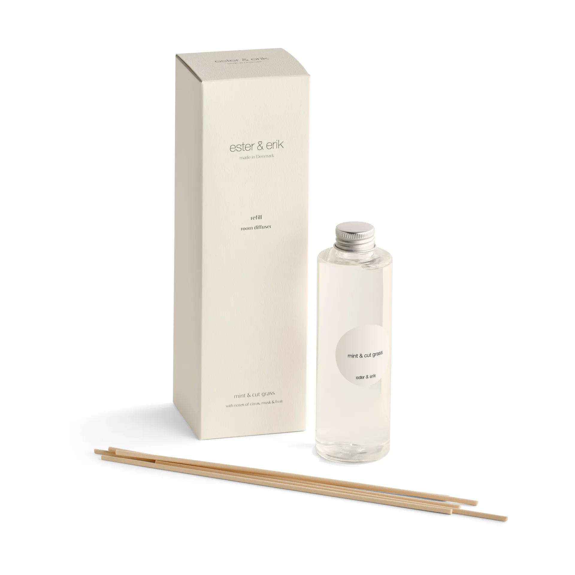 Refill ester & erik geurstokjes, Mint & cut grass ester & erik