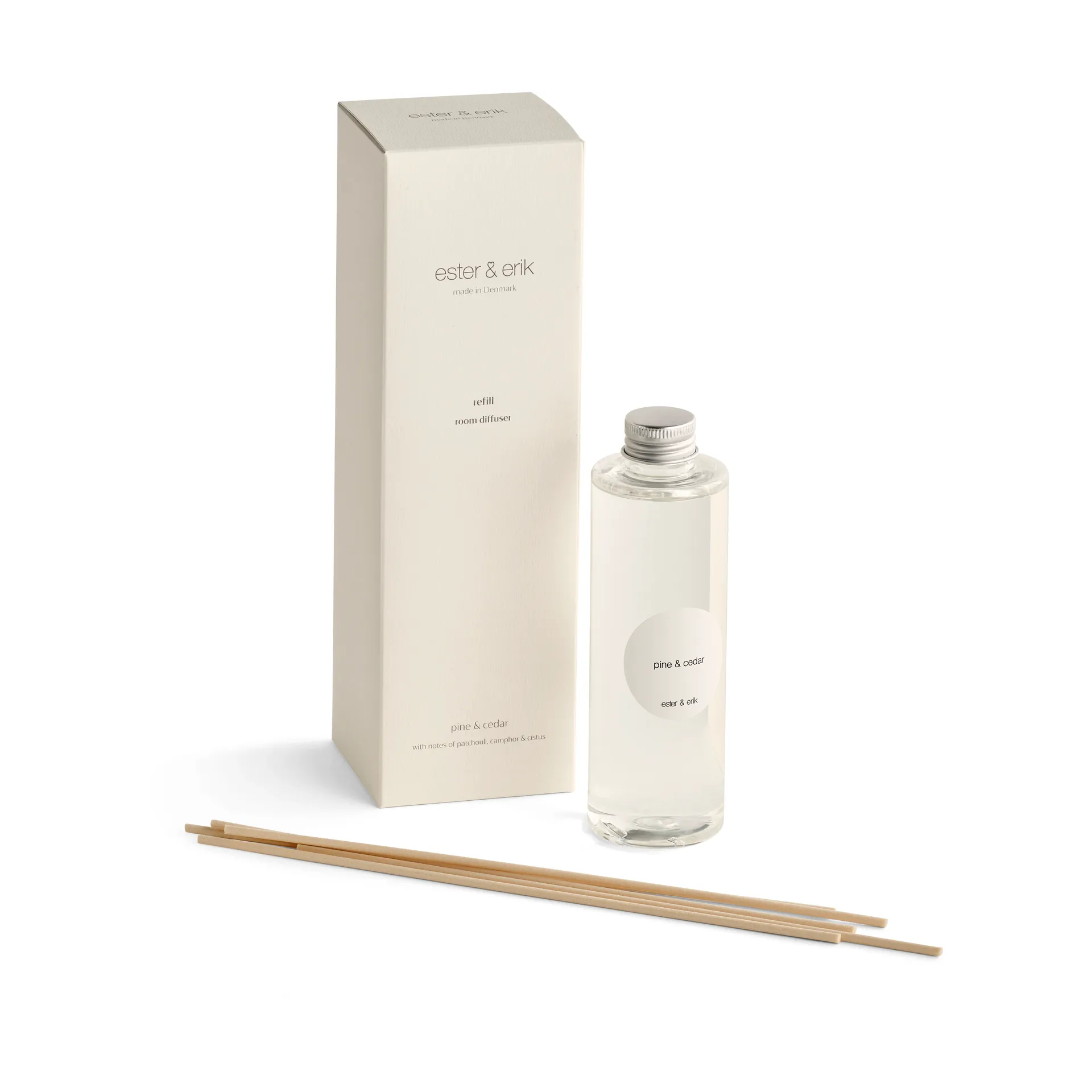 Refill ester & erik geurstokjes, Pine & cedar ester & erik