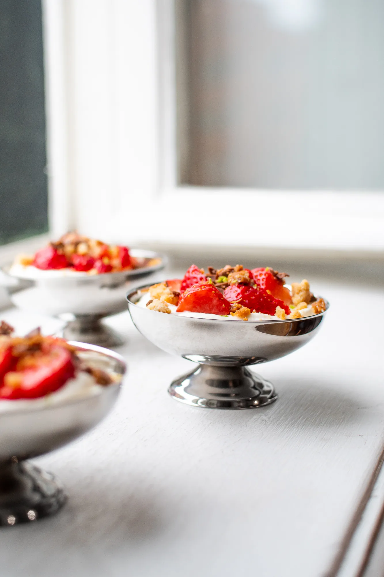 Eternum Italiaanse glasschaal, Roestvrij staal Eternum