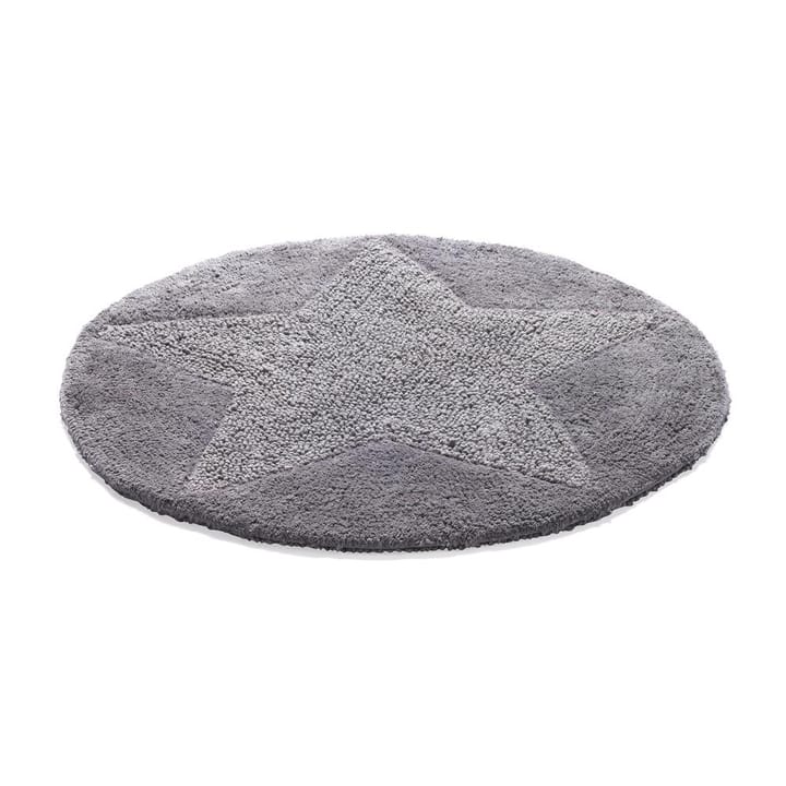 Etol star vloerkleed rond, grafietgrijs Etol Design