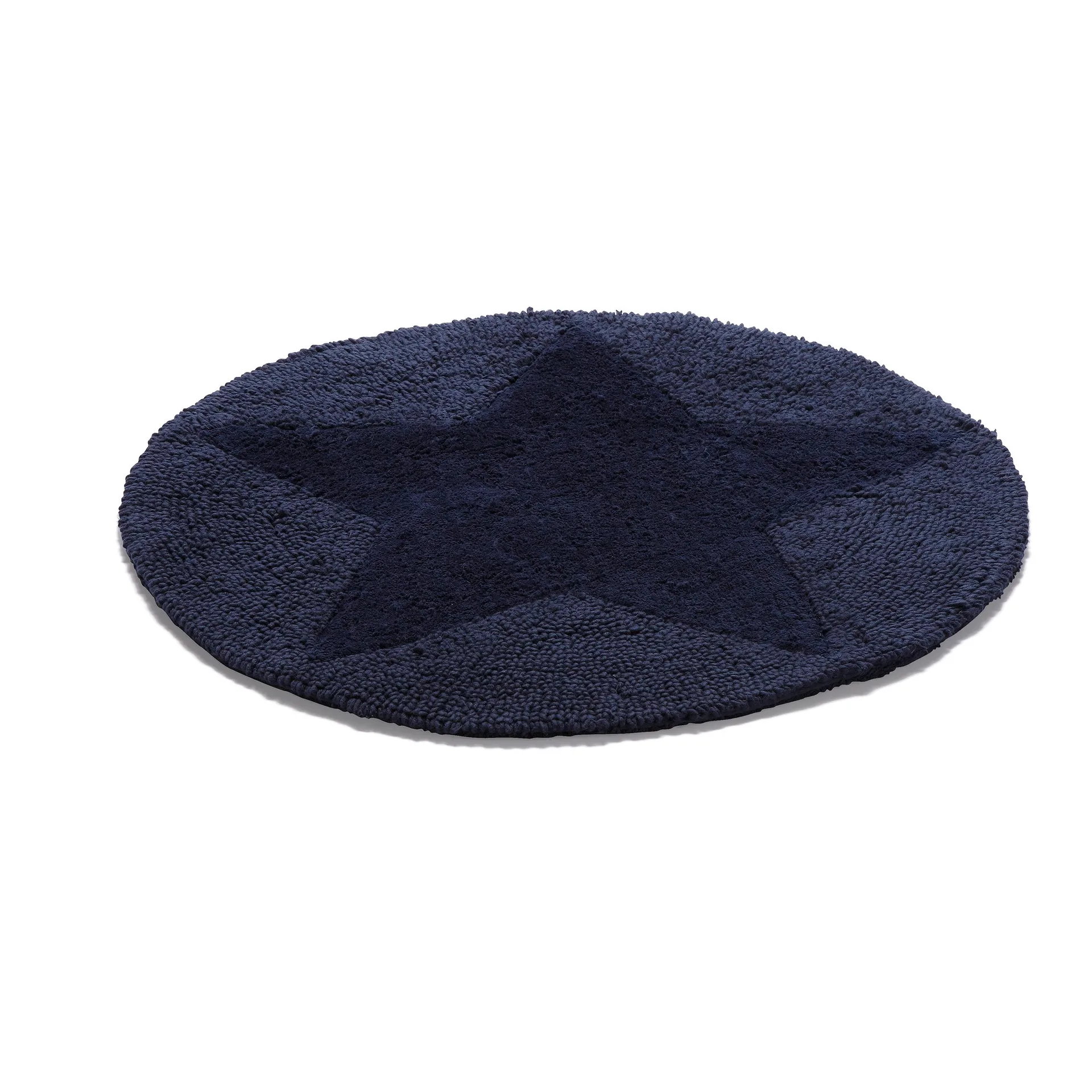 Etol star vloerkleed rond, marineblauw Etol Design