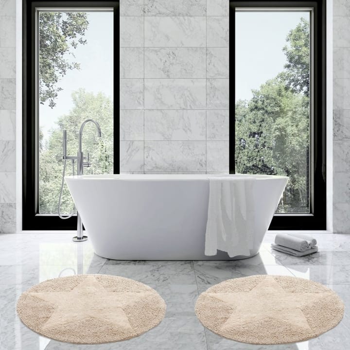 Etol star vloerkleed rond, naturel Etol Design