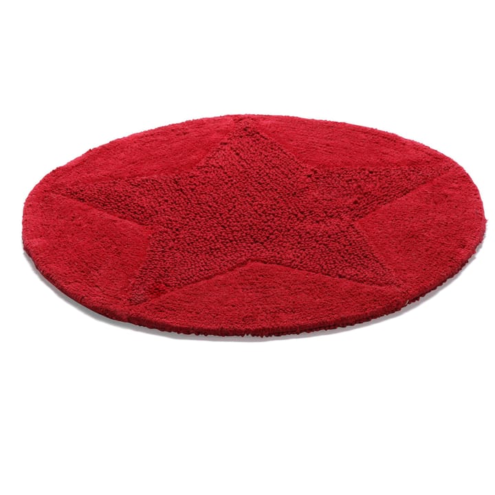 Etol star vloerkleed rond - rood - Etol Design