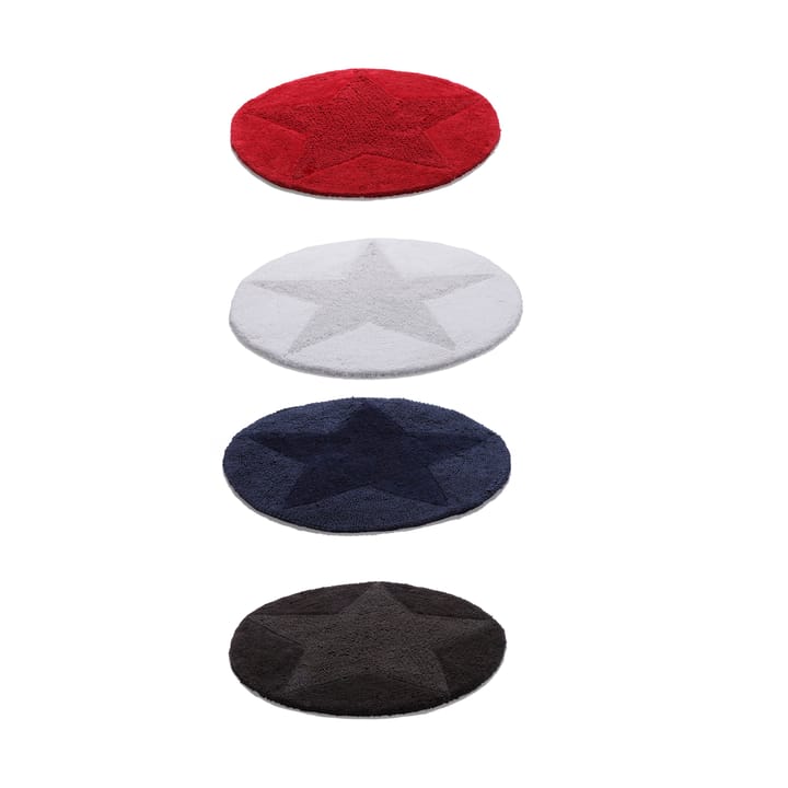 Etol star vloerkleed rond, wit Etol Design
