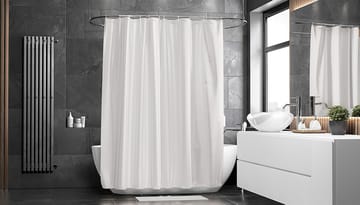Match douchegordijn 200 x 240 cm. (extra lang) - wit - Etol Design