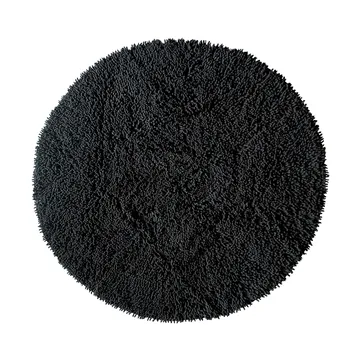 Rasta vloerkleed rond Ø120 cm - Zwart - Etol Design