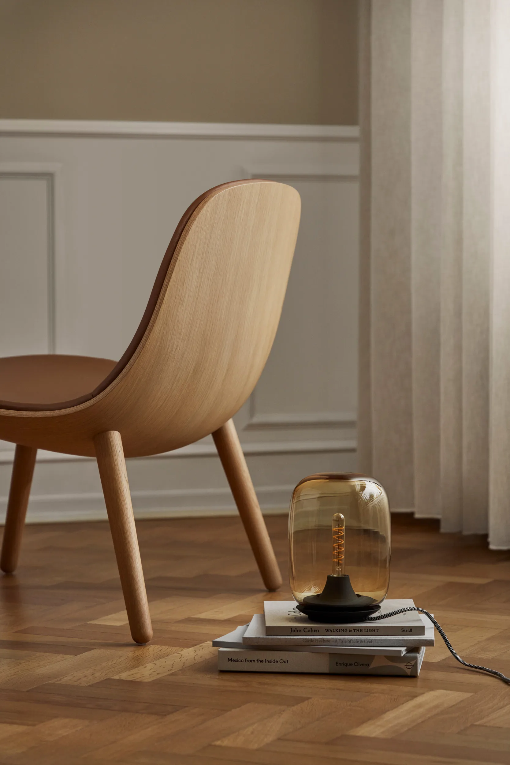 Acorn lamp 21,5 cm, Amber Eva Solo