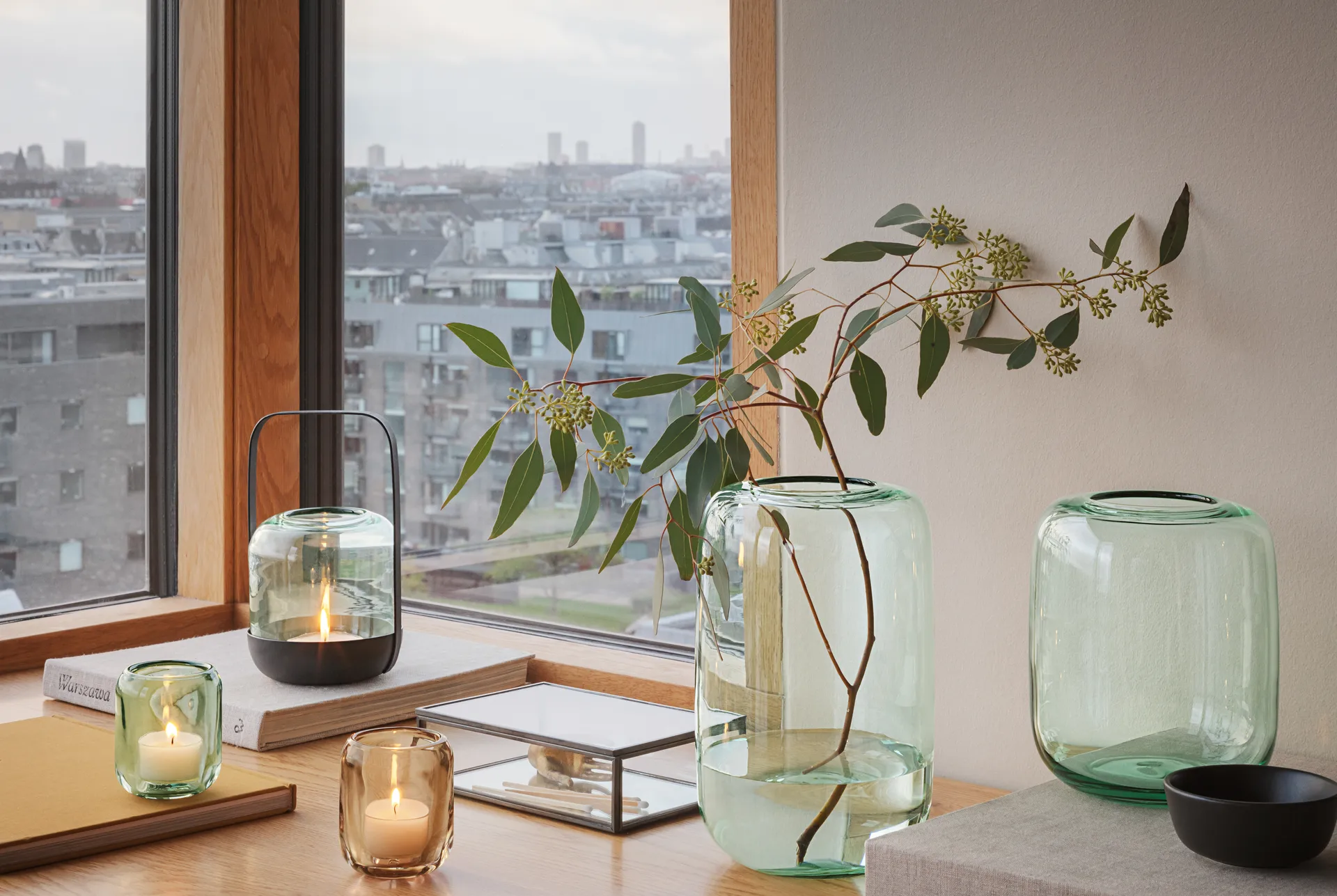 Acorn waxinelichtjeshouder, Mint green Eva Solo