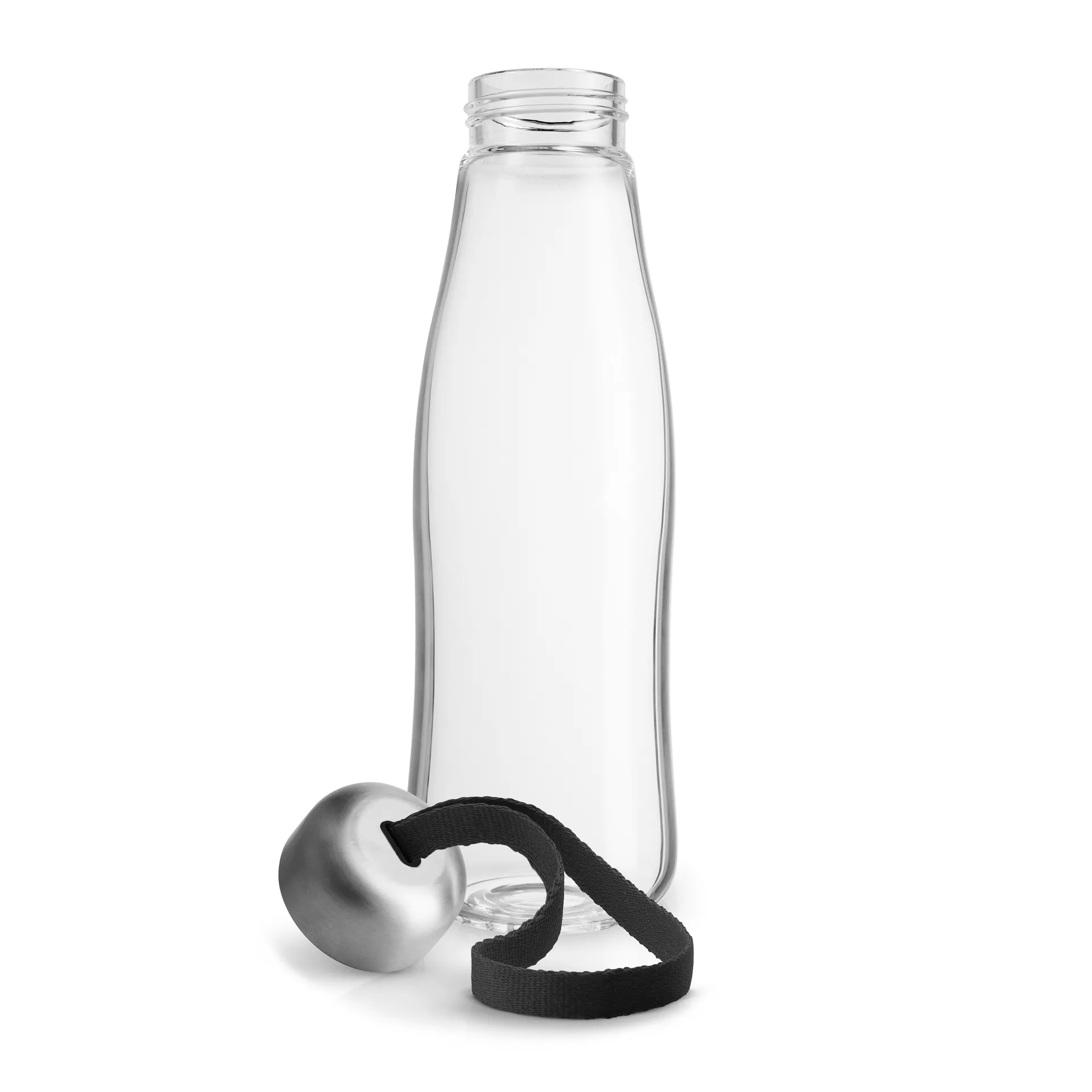 Eva Solo glazen drinkfles 0,5 L, Black Eva Solo