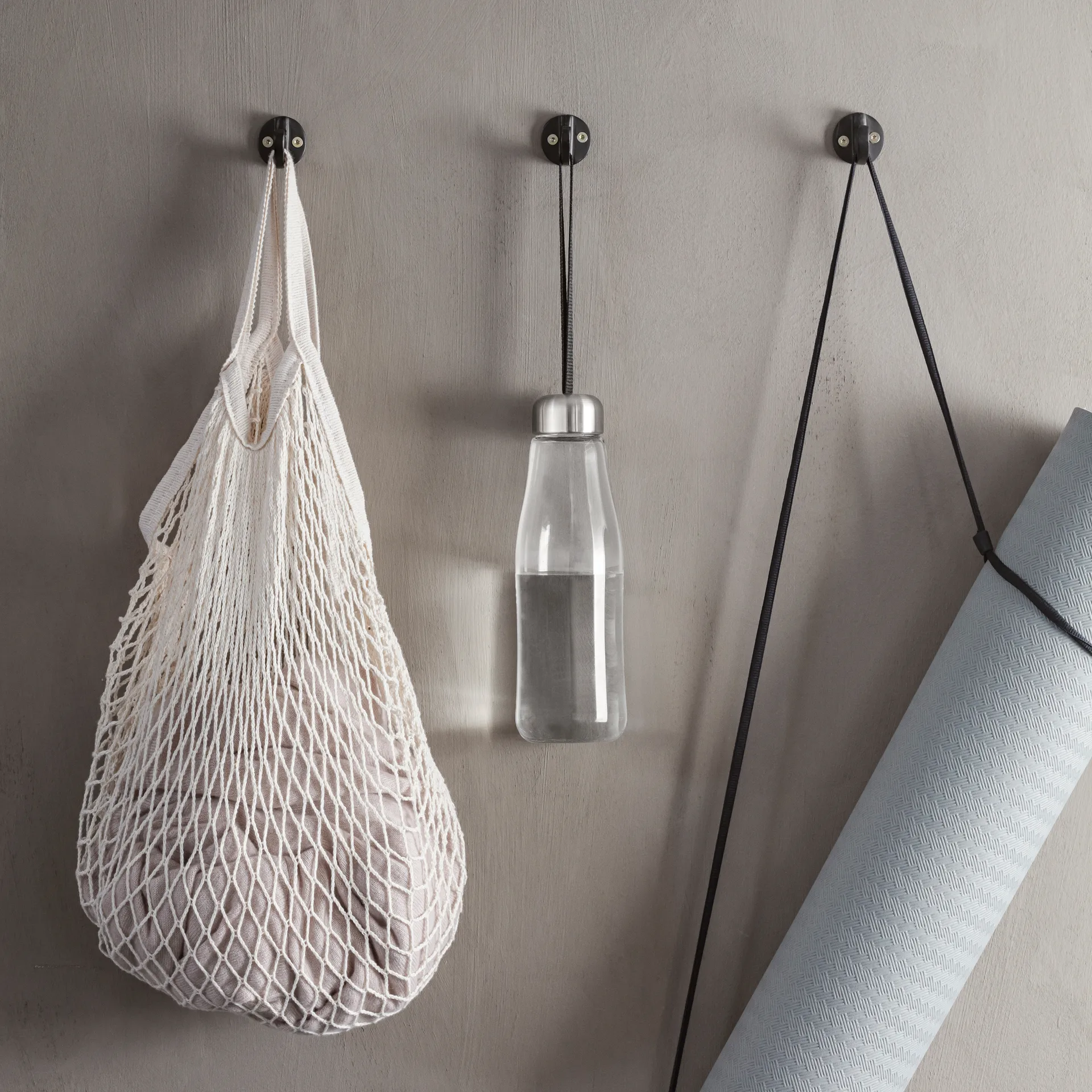 Eva Solo glazen drinkfles 0,5 L, Black Eva Solo