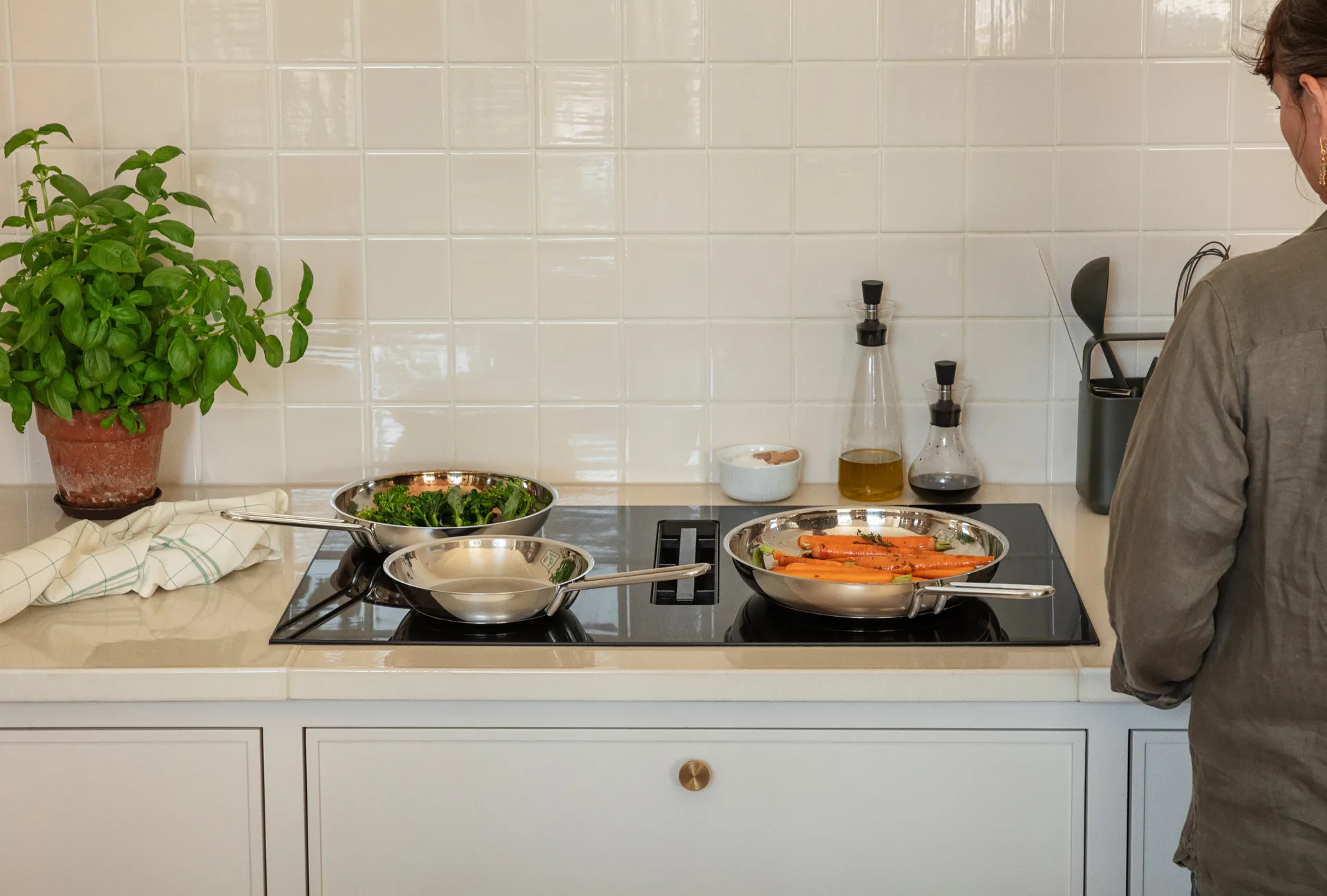 Eva Solo steel base koekenpan, Roestvrij staal, Ø24 cm Eva Solo